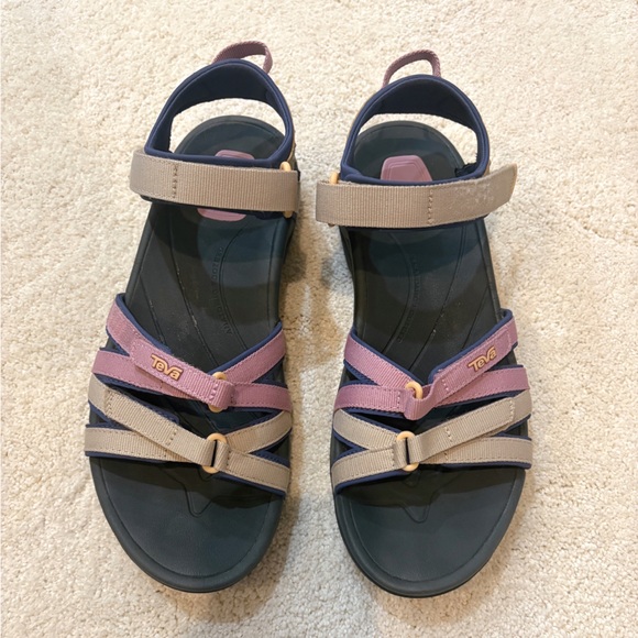 Teva Tirra Women's Sandals | Tan/Pink/Orange Size - Picture 3 of 6